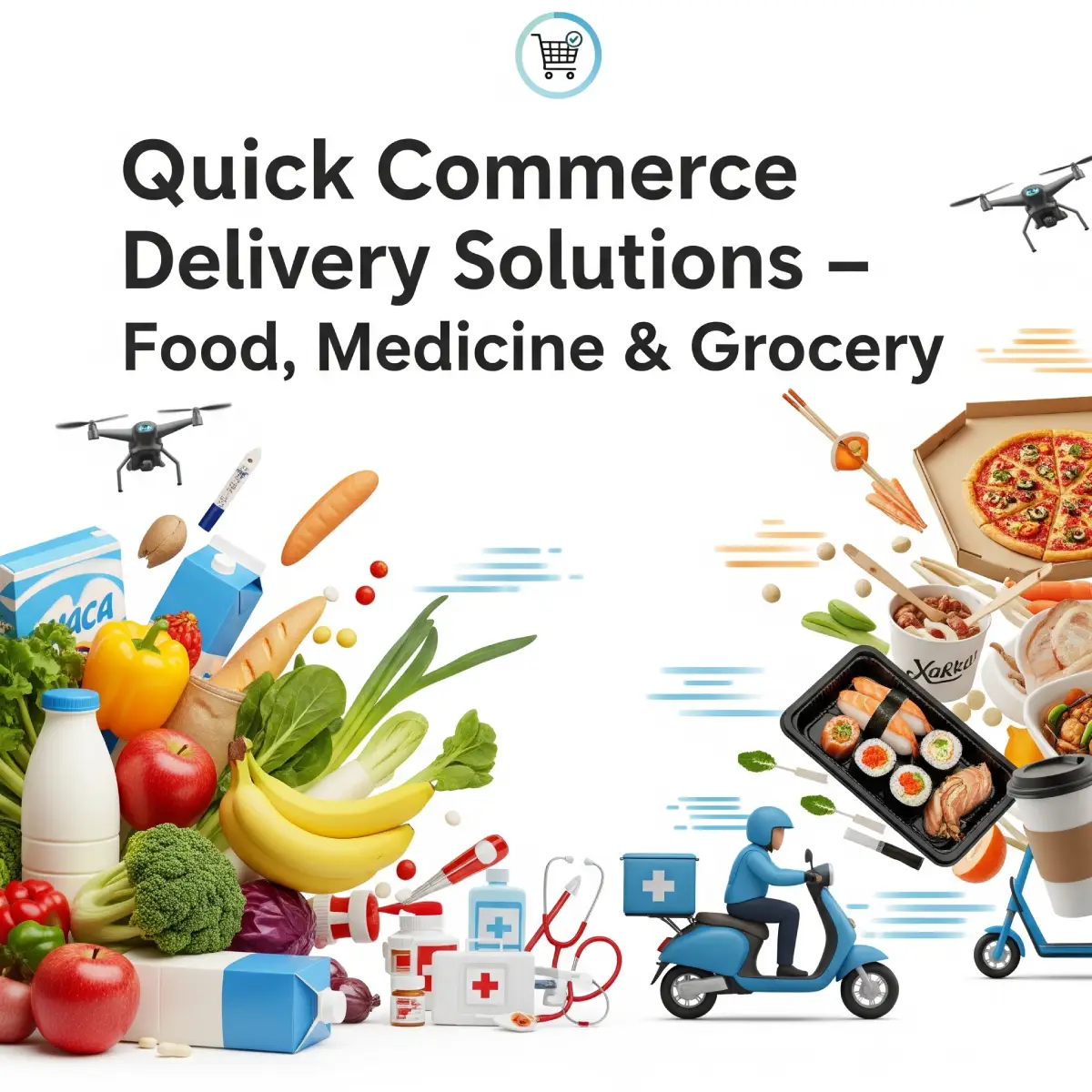 Quick Commerce Delivery Solutions – Food, Medicine & Grocery