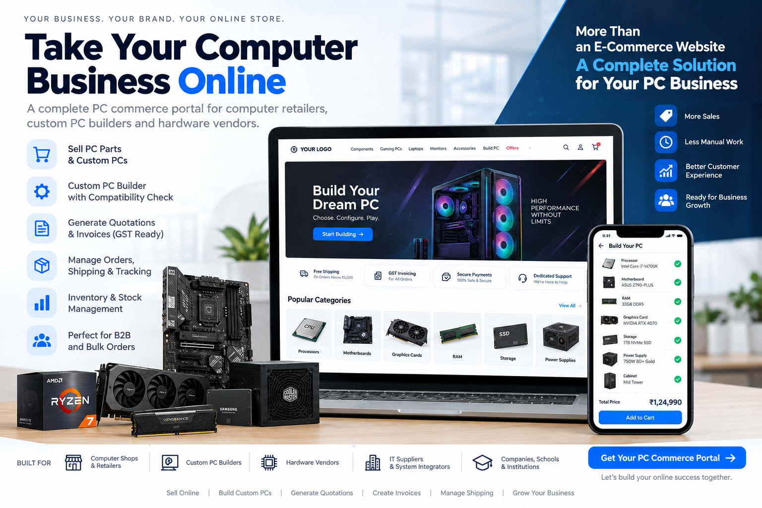 Take Your Computer Business Online with Your Own PC Commerce Portal